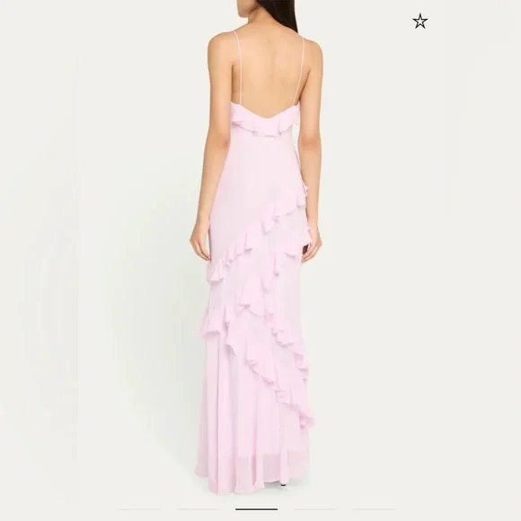open lace back dress Secret Crush Rialto Maxi Dress Chantilly Shimmer / 14 main image 0